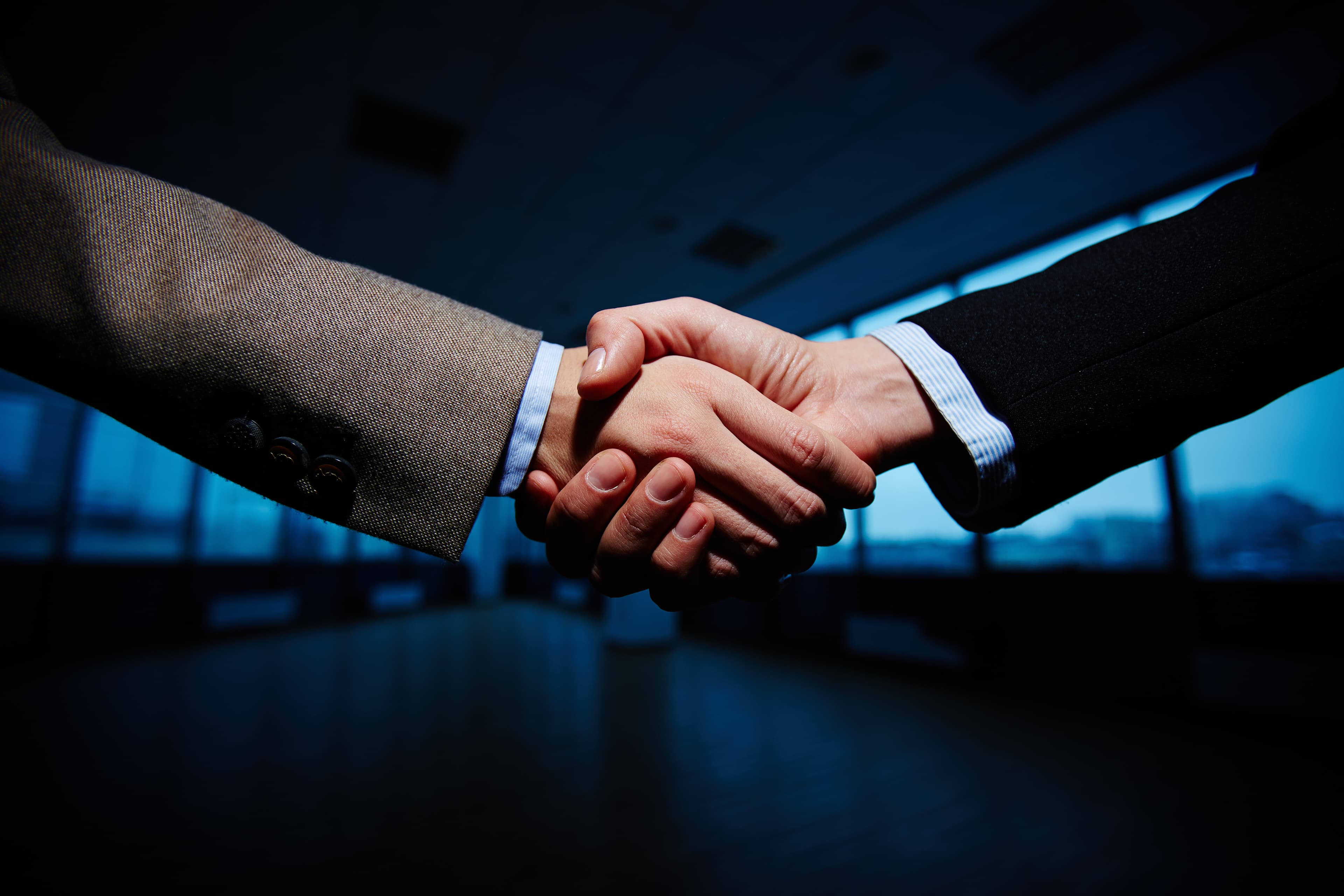 Business handshake